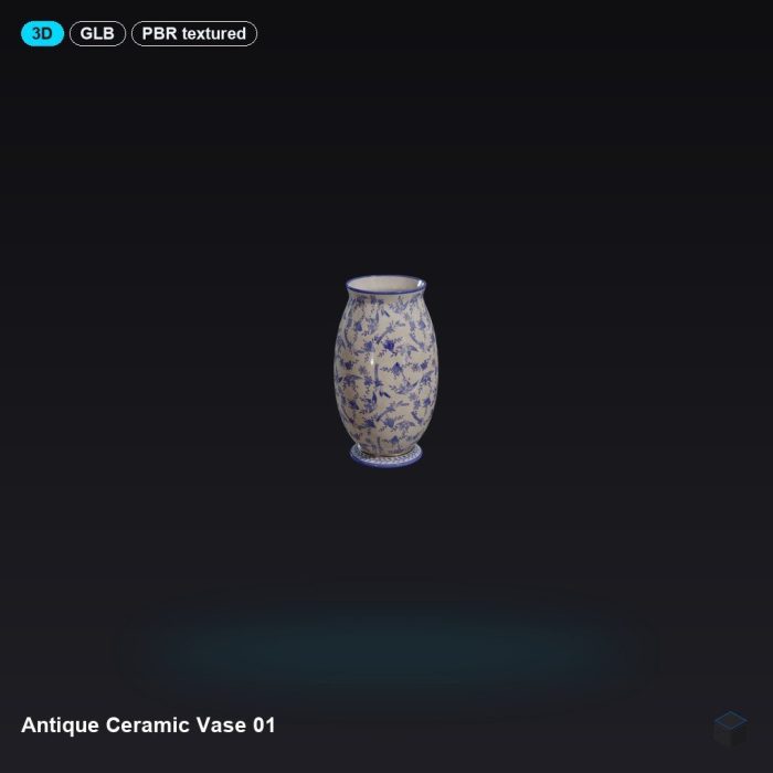 Antique Ceramic Vase 01
