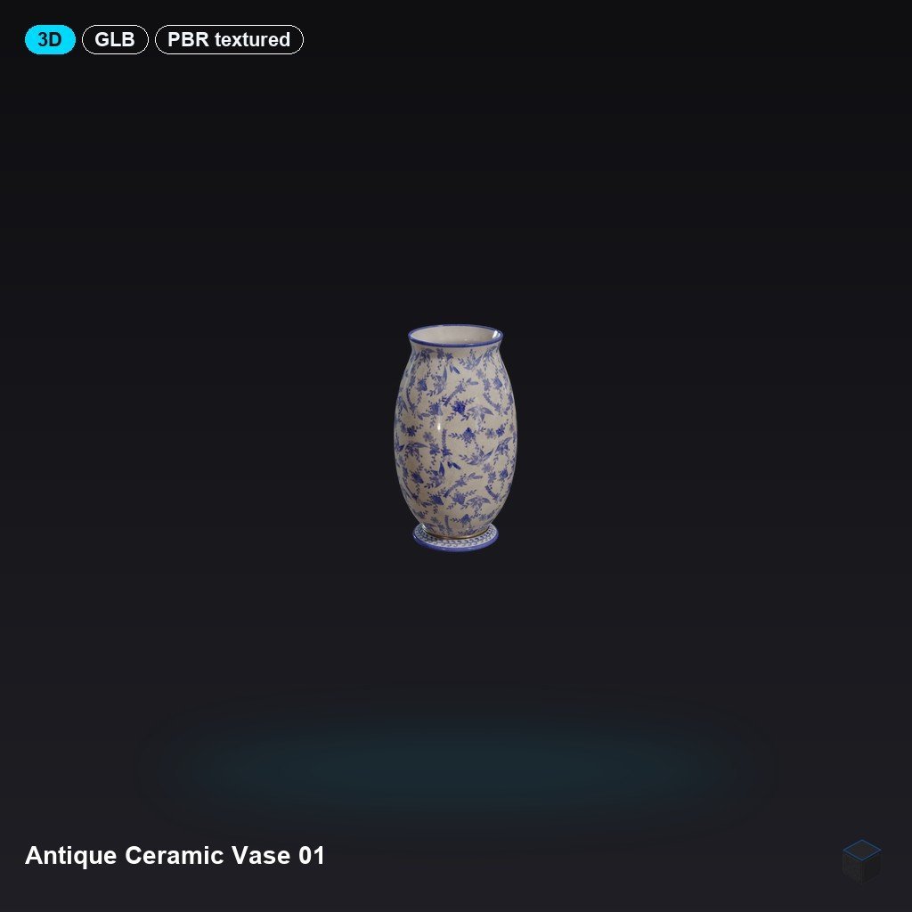 Antique Ceramic Vase 01