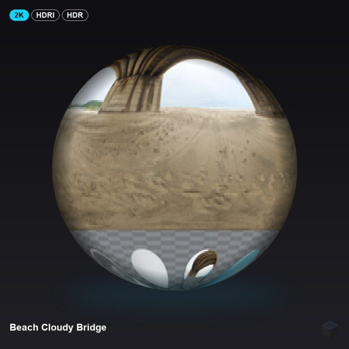 Beach Cloudy Bridge