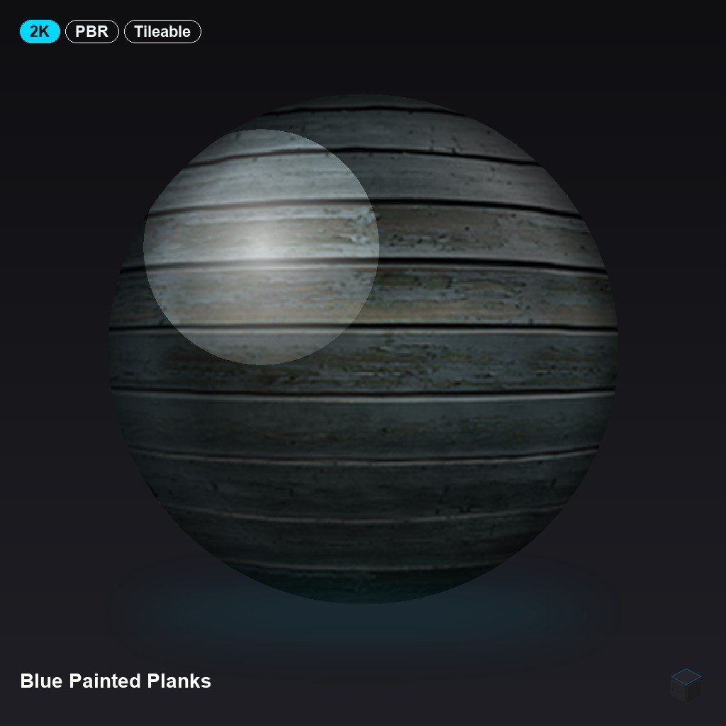 Blue Painted Planks