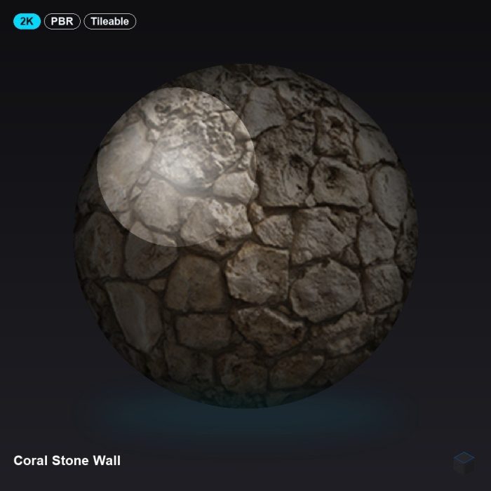 Coral Stone Wall