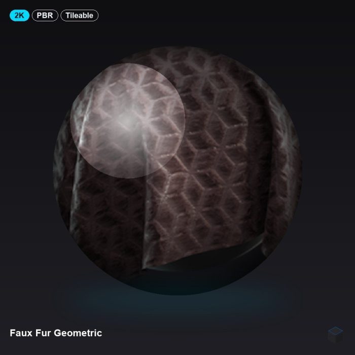 Faux Fur Geometric