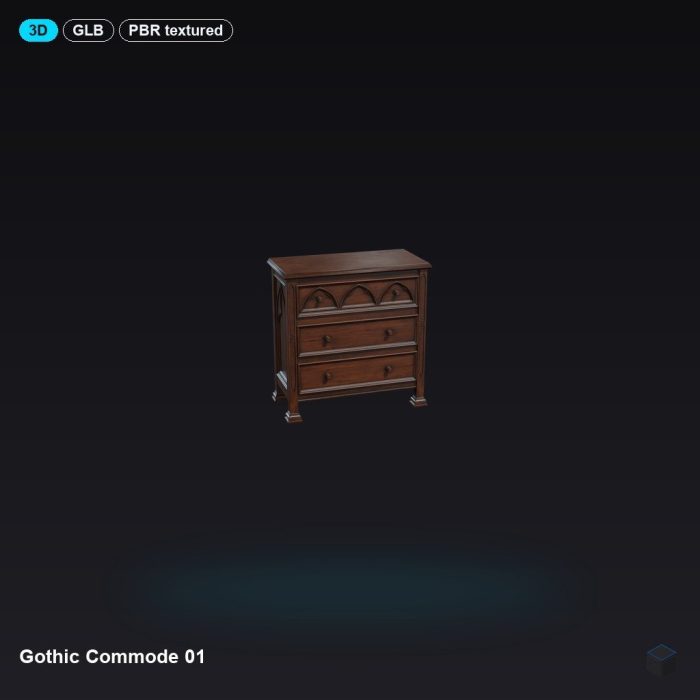 Gothic Commode 01