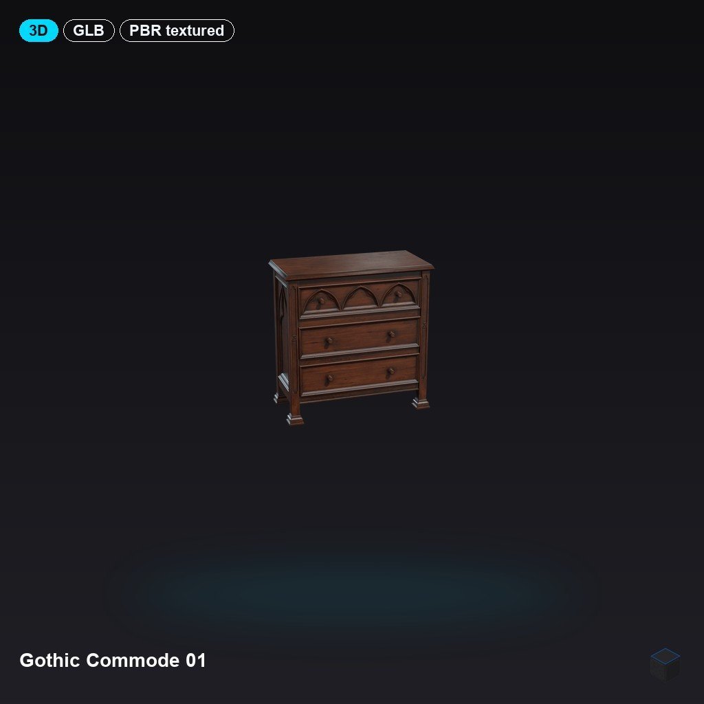 Gothic Commode 01