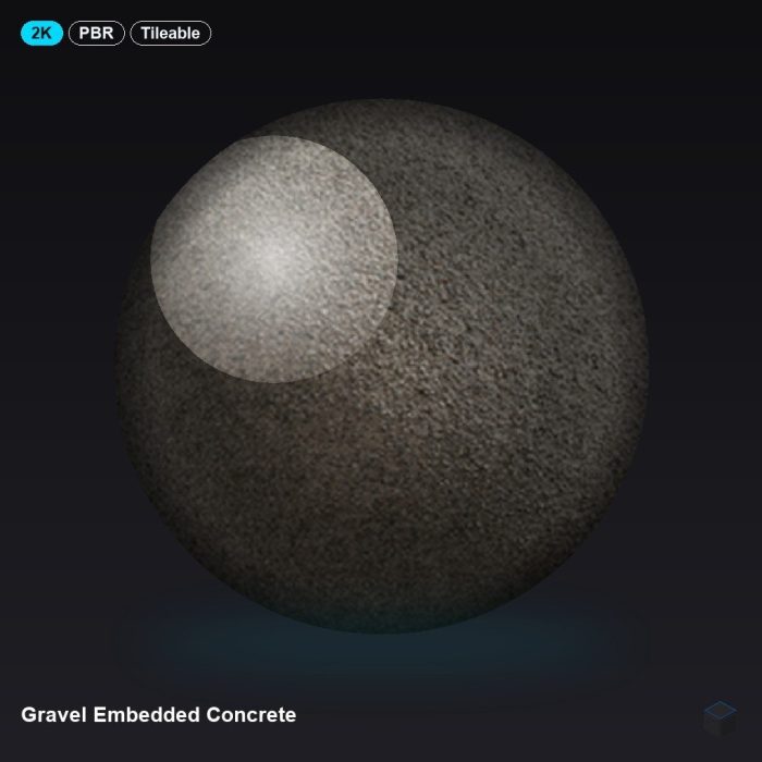 Gravel Embedded Concrete