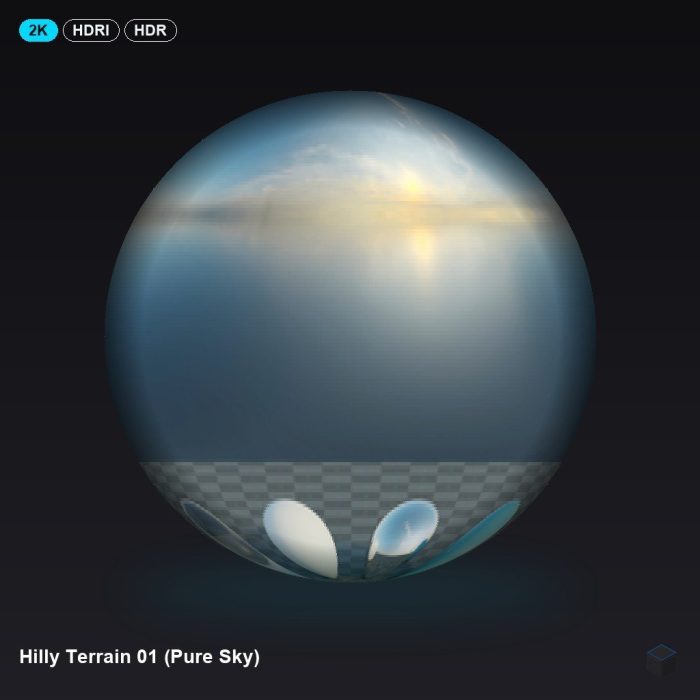 Hilly Terrain 01 (Pure Sky)