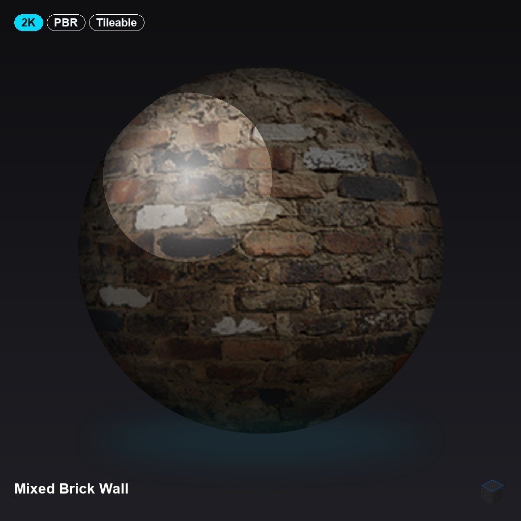 Mixed Brick Wall
