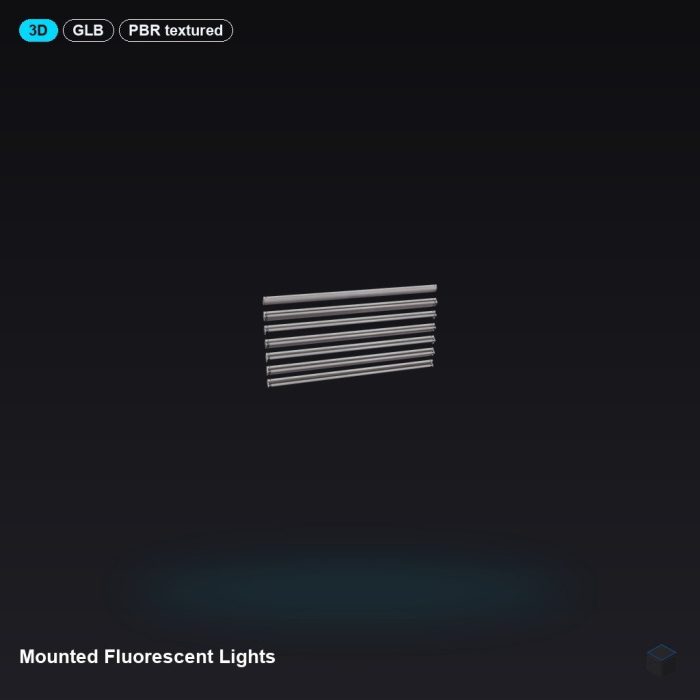 Mounted Fluorescent Lights