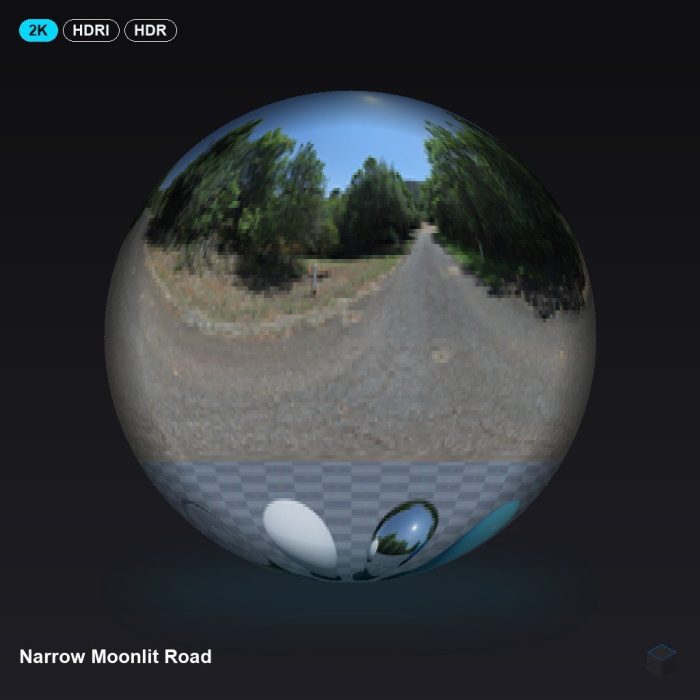 Narrow Moonlit Road