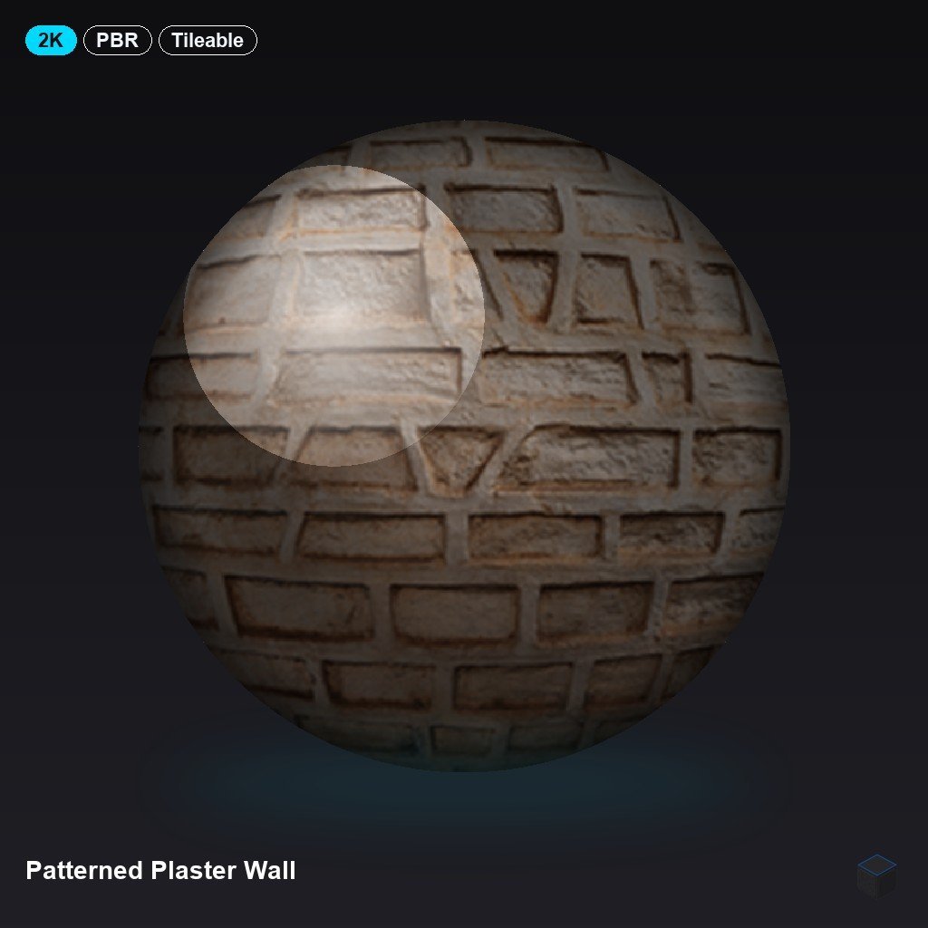 Patterned Plaster Wall