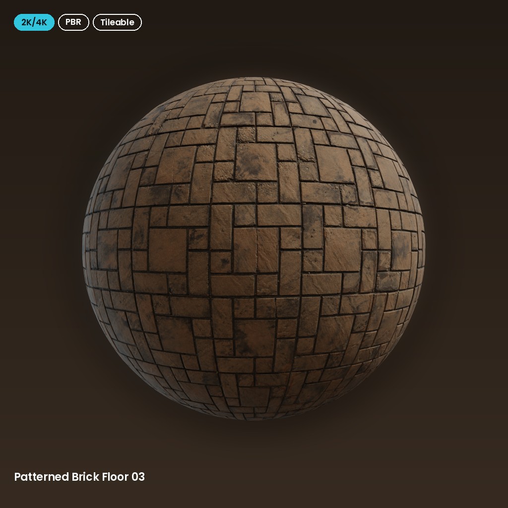 Patterned Brick Floor 03