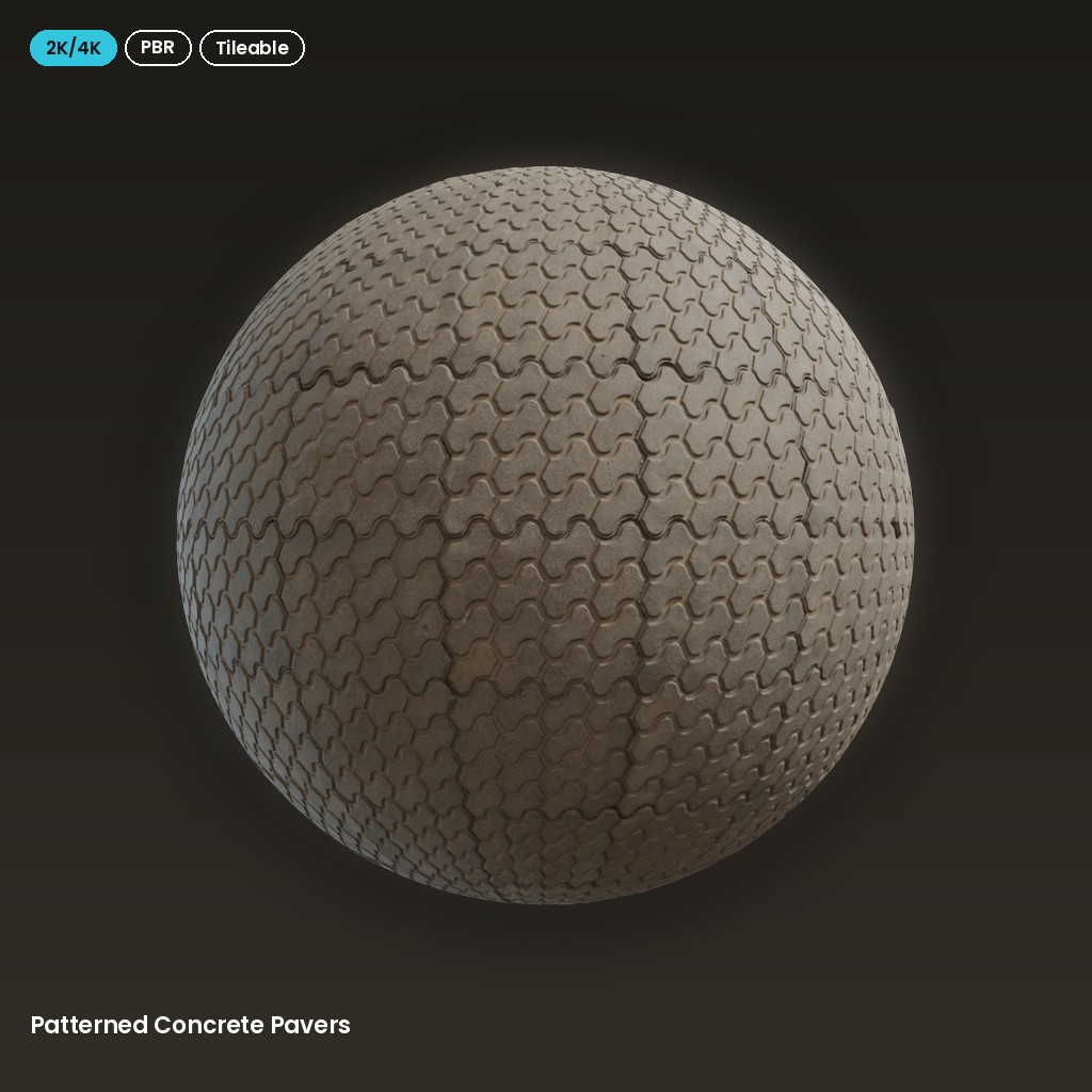 Patterned Concrete Pavers
