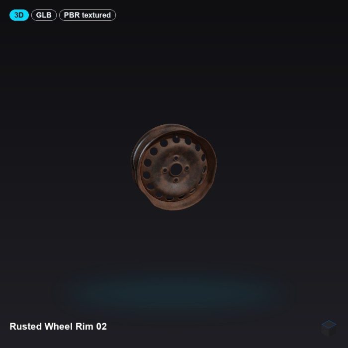 Rusted Wheel Rim 02