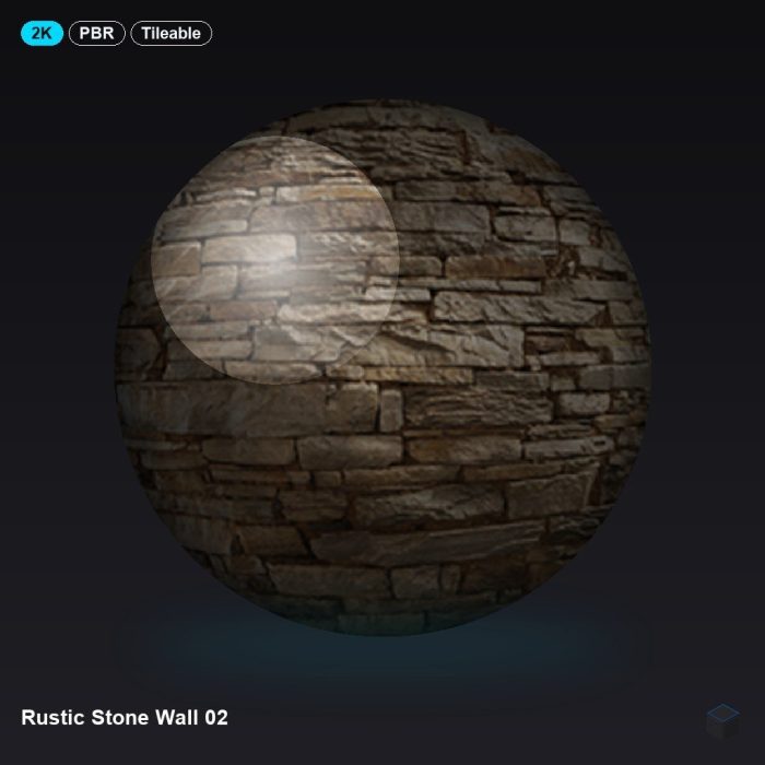 Rustic Stone Wall 02