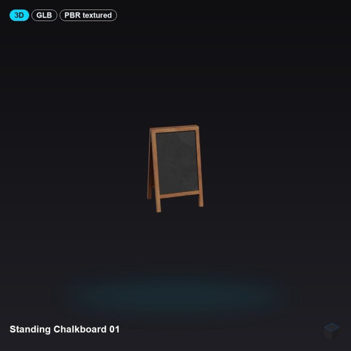 Standing Chalkboard 01
