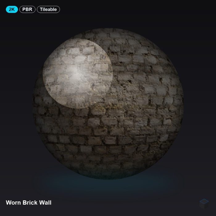 Worn Brick Wall